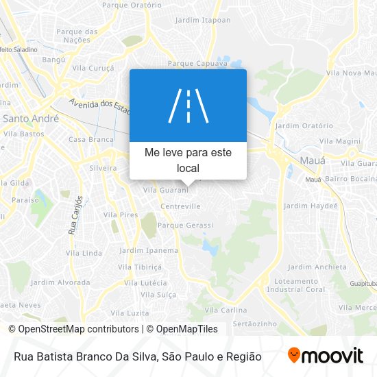 Rua Batista Branco Da Silva mapa