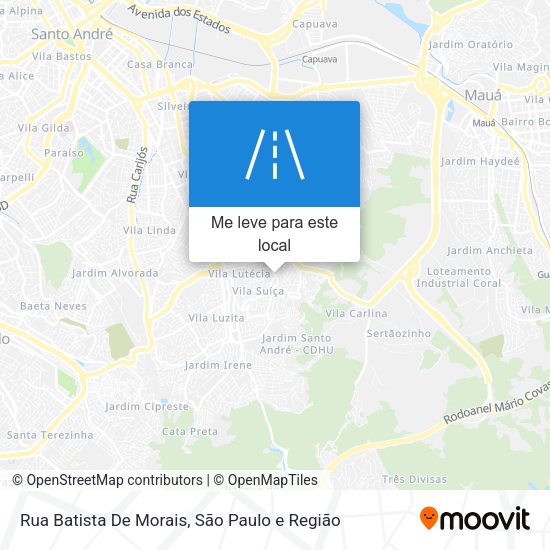 Rua Batista De Morais mapa