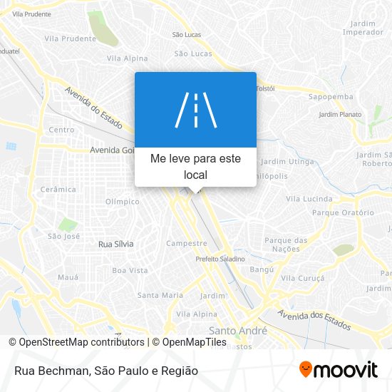 Rua Bechman mapa