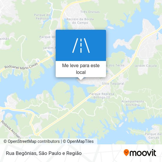 Rua Begônias mapa