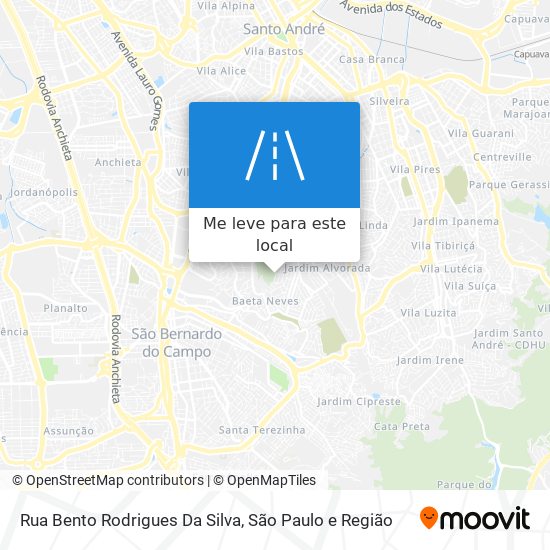 Rua Bento Rodrigues Da Silva mapa