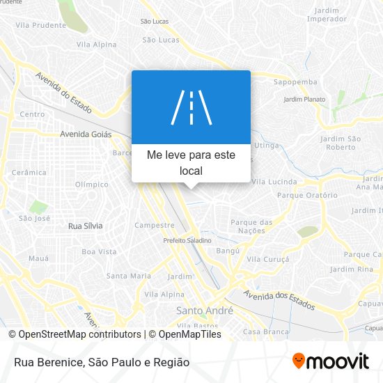 Rua Berenice mapa