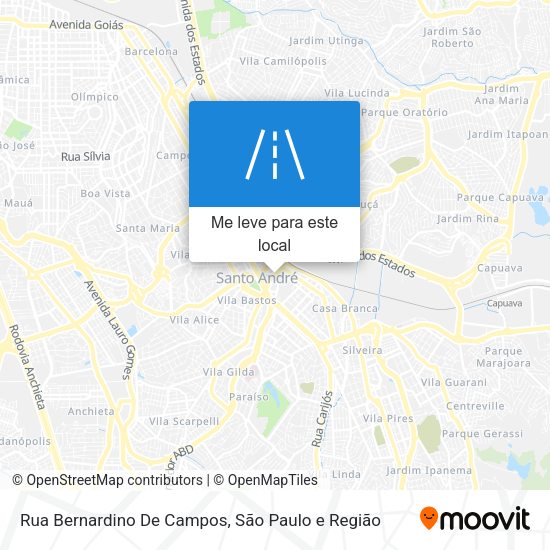 Rua Bernardino De Campos mapa