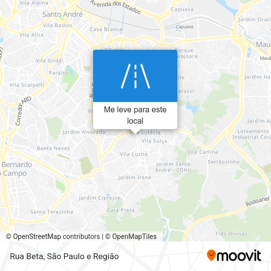 Rua Beta mapa