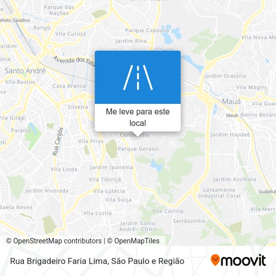 Rua Brigadeiro Faria Lima mapa