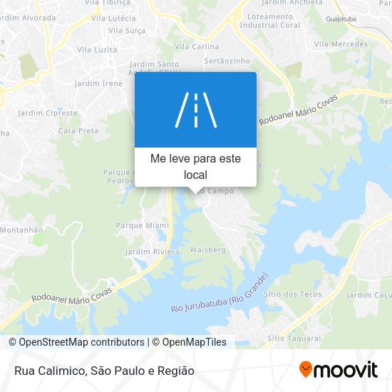 Rua Calimico mapa