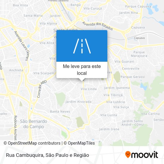 Rua Cambuquira mapa