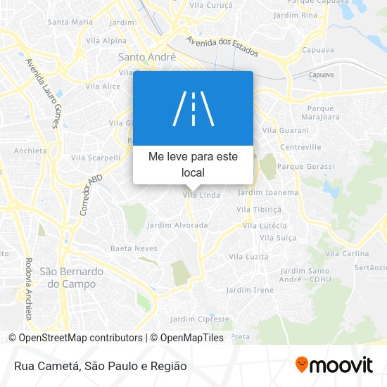 Rua Cametá mapa
