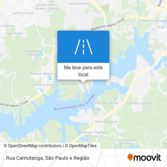 Rua Camutanga mapa