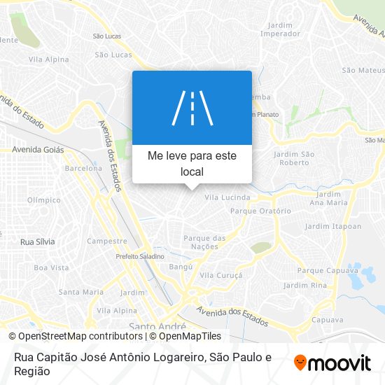 Rua Capitão José Antônio Logareiro mapa