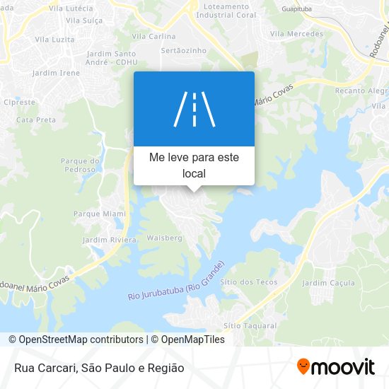 Rua Carcari mapa