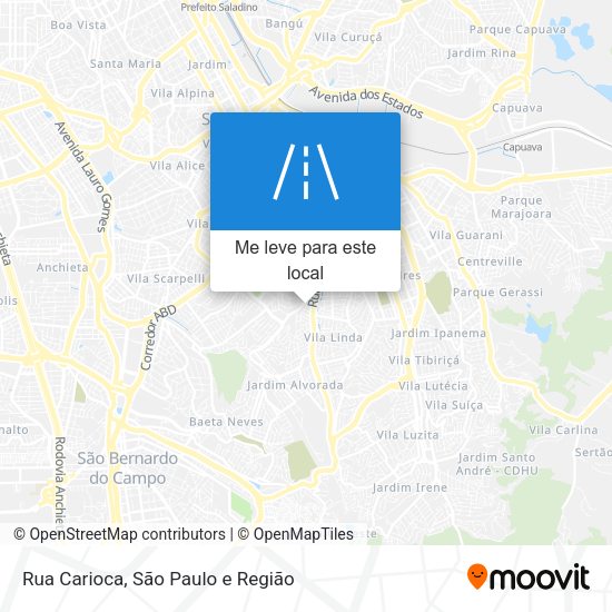 Rua Carioca mapa