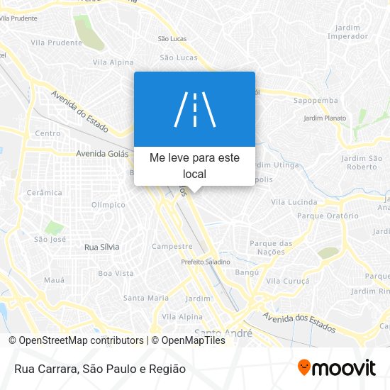 Rua Carrara mapa