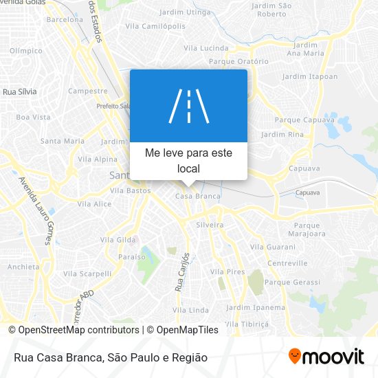 Rua Casa Branca mapa