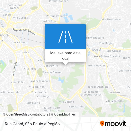 Rua Ceará mapa