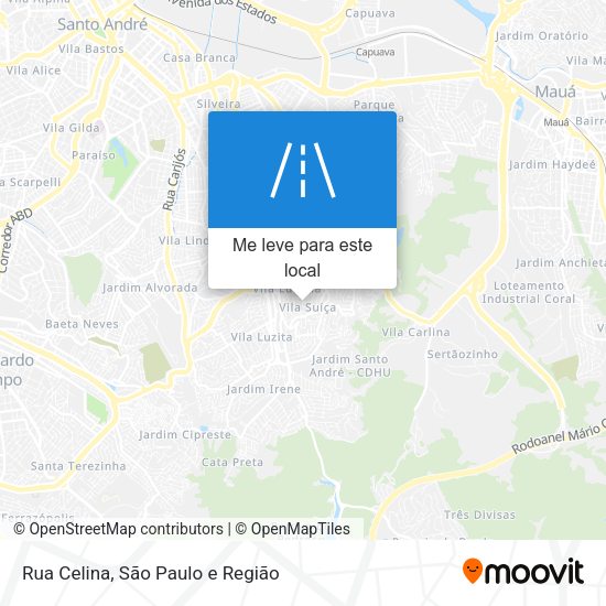 Rua Celina mapa