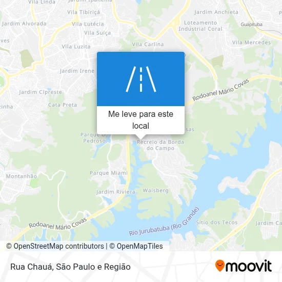 Rua Chauá mapa