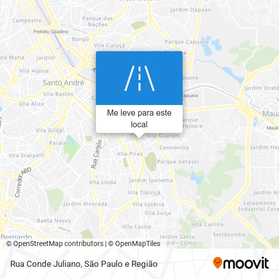 Rua Conde Juliano mapa