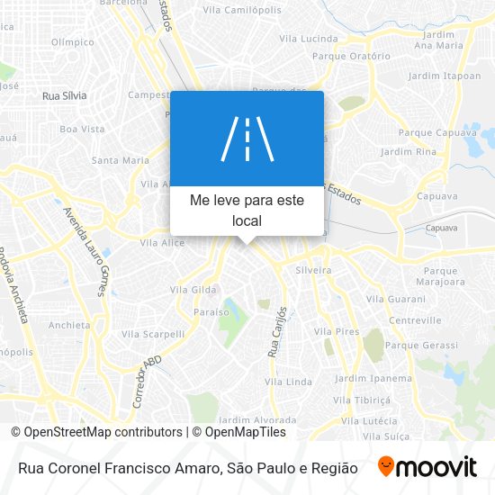 Rua Coronel Francisco Amaro mapa