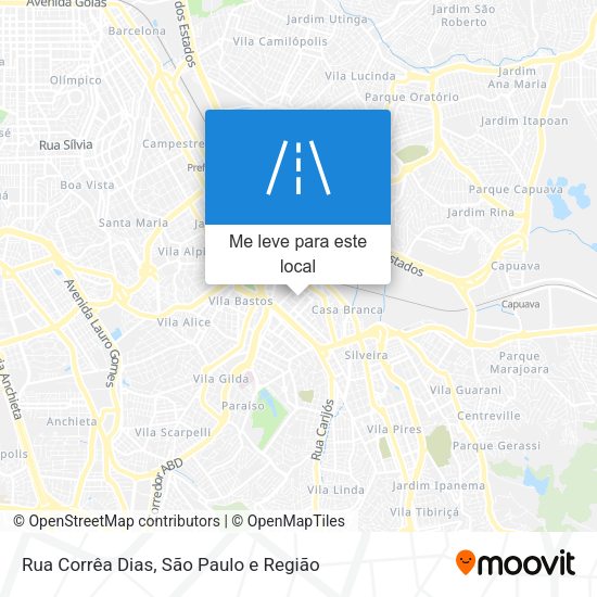 Rua Corrêa Dias mapa