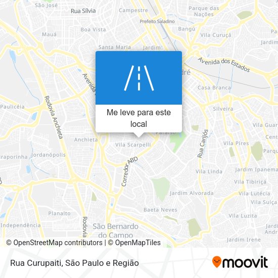 Rua Curupaiti mapa