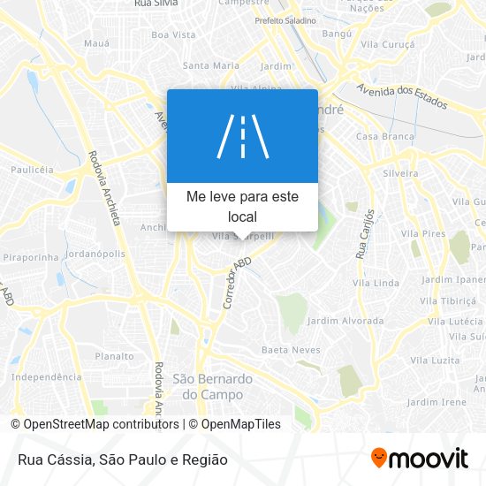 Rua Cássia mapa