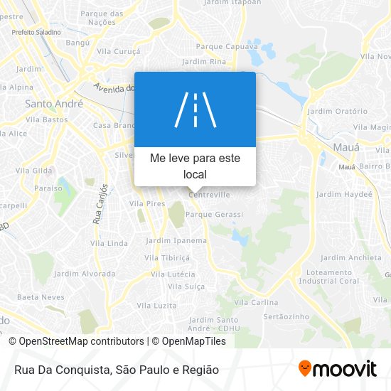 Rua Da Conquista mapa