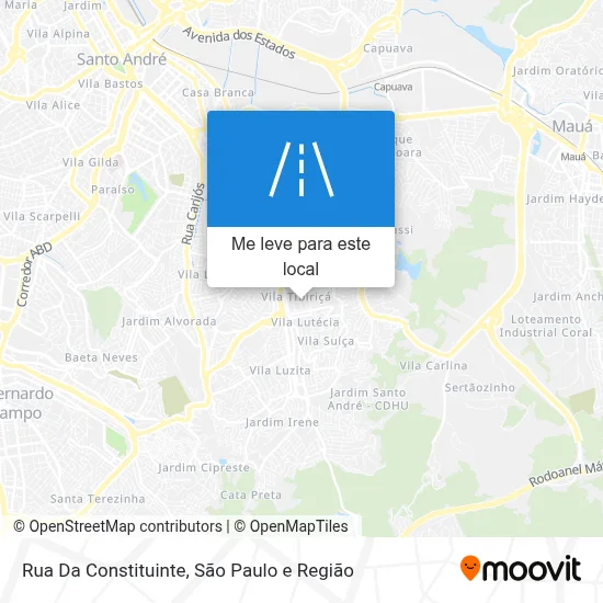 Rua Da Constituinte mapa
