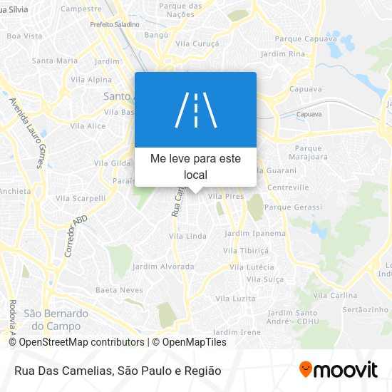 Rua Das Camelias mapa