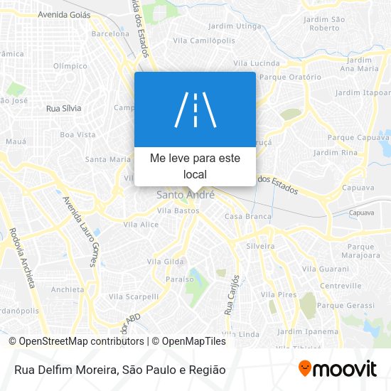 Rua Delfim Moreira mapa