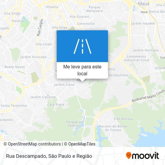 Rua Descampado mapa