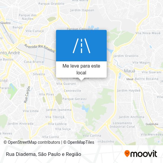 Rua Diadema mapa