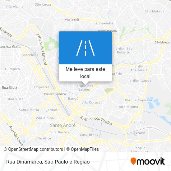 Rua Dinamarca mapa