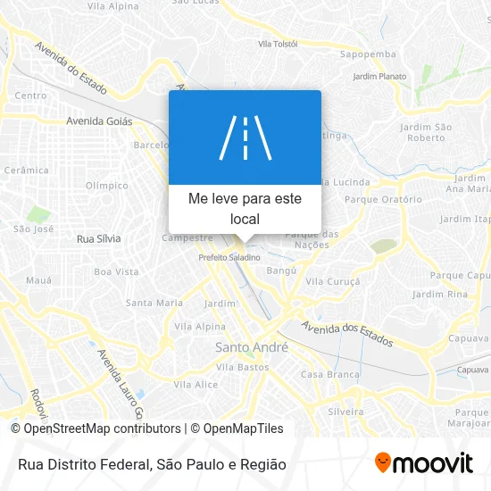 Rua Distrito Federal mapa