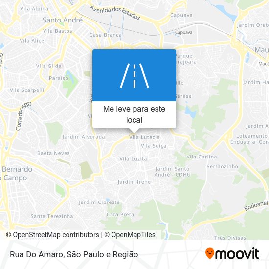 Rua Do Amaro mapa