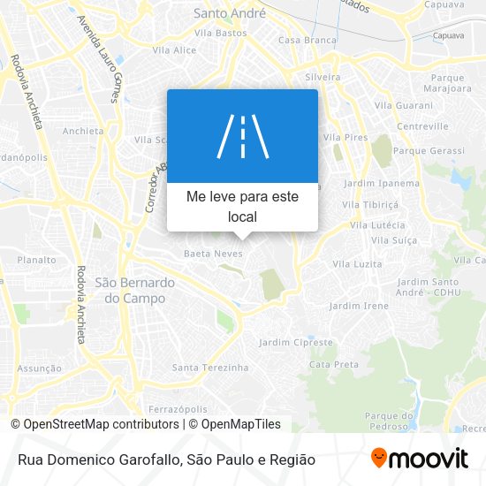 Rua Domenico Garofallo mapa