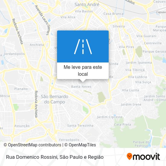 Rua Domenico Rossini mapa
