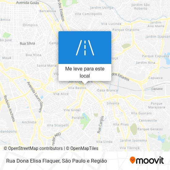 Rua Dona Elisa Flaquer mapa