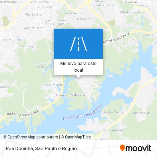 Rua Doninha mapa