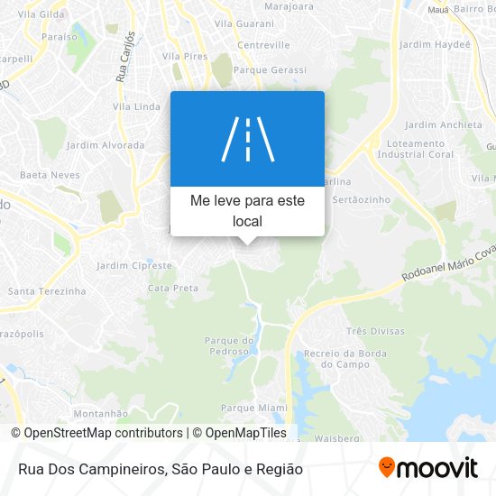 Rua Dos Campineiros mapa