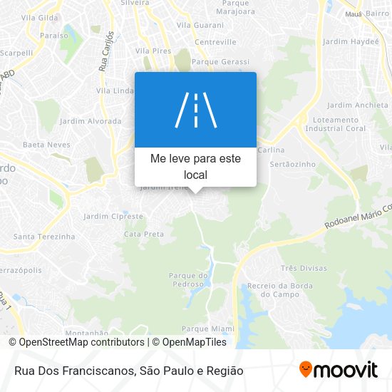 Rua Dos Franciscanos mapa