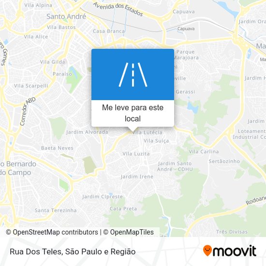 Rua Dos Teles mapa