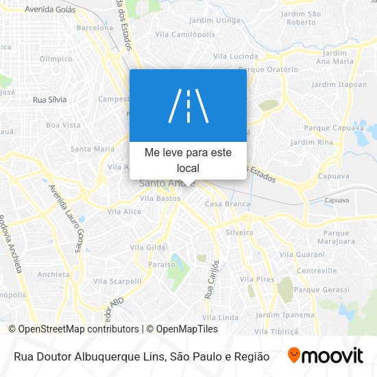 Rua Doutor Albuquerque Lins mapa