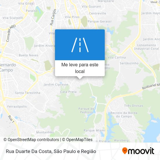 Rua Duarte Da Costa mapa