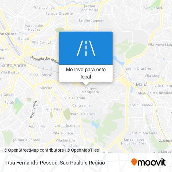 Rua Fernando Pessoa mapa