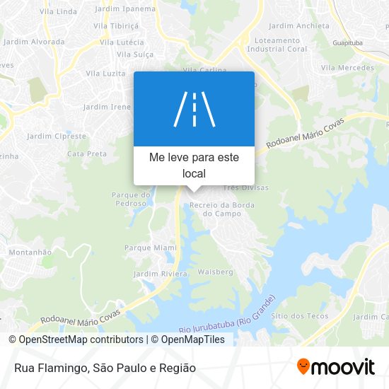 Rua Flamingo mapa