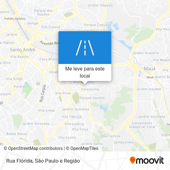 Rua Flórida mapa