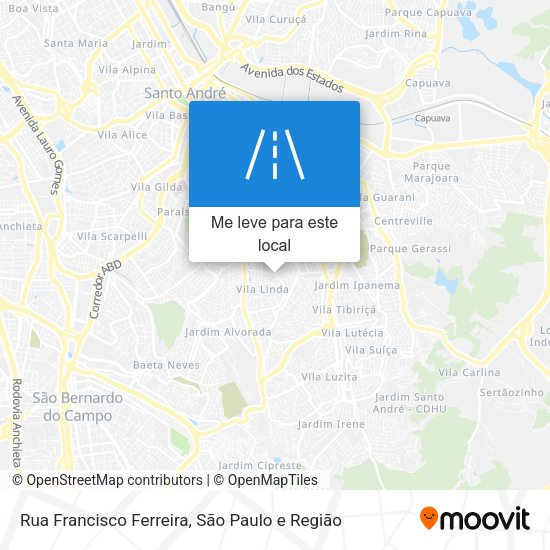 Rua Francisco Ferreira mapa