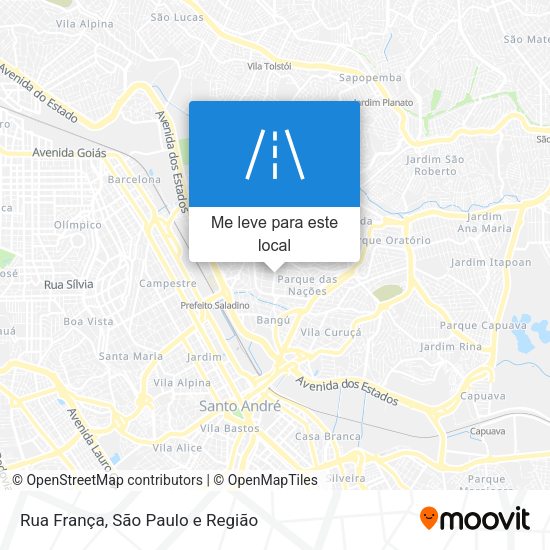 Rua França mapa