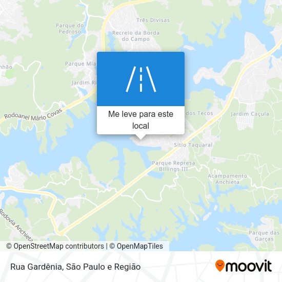Rua Gardênia mapa